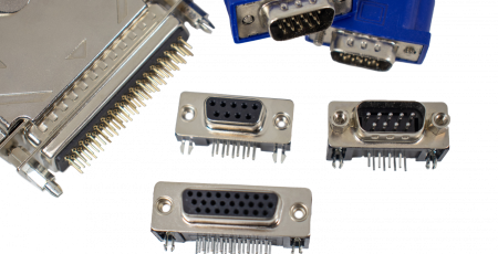 EDAC offers an extensive range of industry standard D-Subminiature connectors. Our D-Sub+ family are available in standard density with 9, 15, 25, 37, and 50 contacts or high density versions with 15, 26, 44, 62 and 78 contacts. Vertical and right angle orientations, along with a variety of termination, plating and mounting options are available. They’re also available in a stacked configuration.