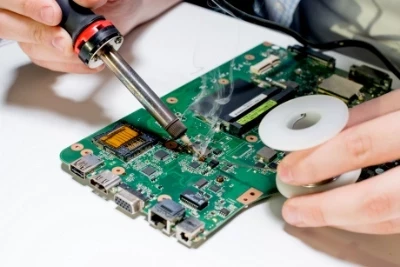 Image showing design engineers working on a PCB
