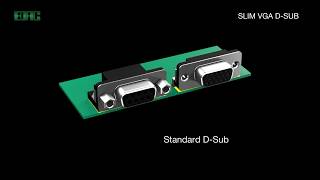 EDAC D-Sub Connectors | Slim VGA