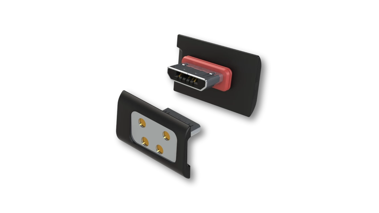 Custom splash-proof micro USB type B