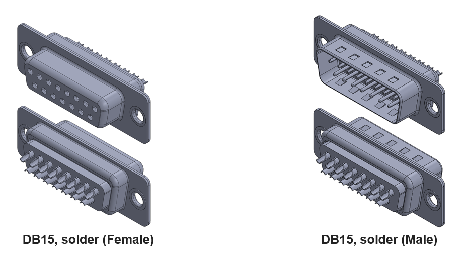 Db15 Connector 15 Pin D Sub Edac Interconnect Solutions Edac