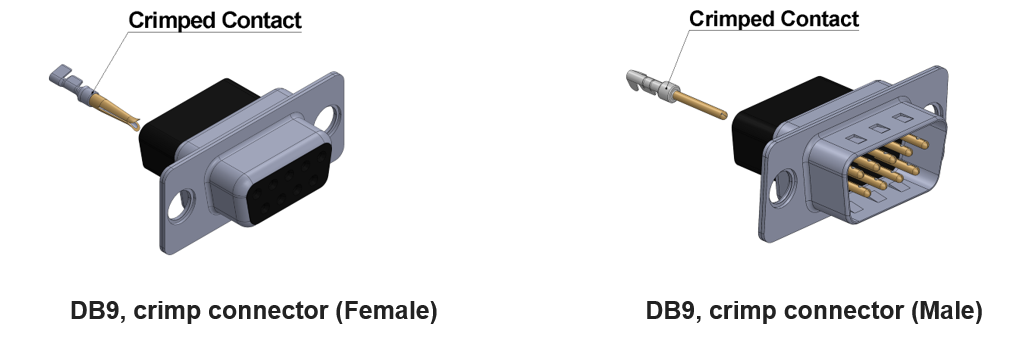 Receptacle 9 Contacts DE DEP9S DEP9S DB9 Solder D Sub Connector DP Series