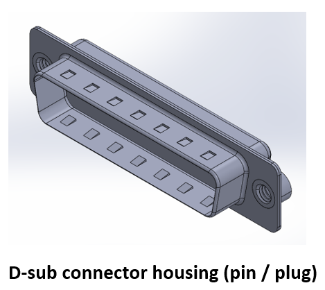 Plug D-Sub Connector Housing