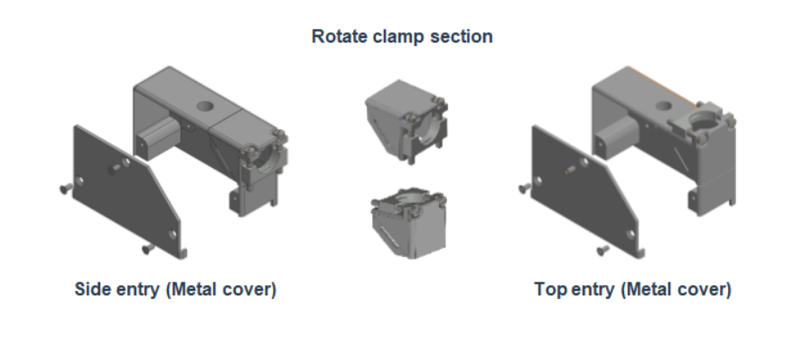 rectangular connector metal cover