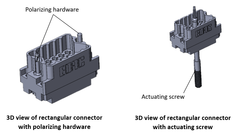 Rectangular Connector Polarization