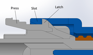 SECTION VIEW OF HATCH AND SLOT